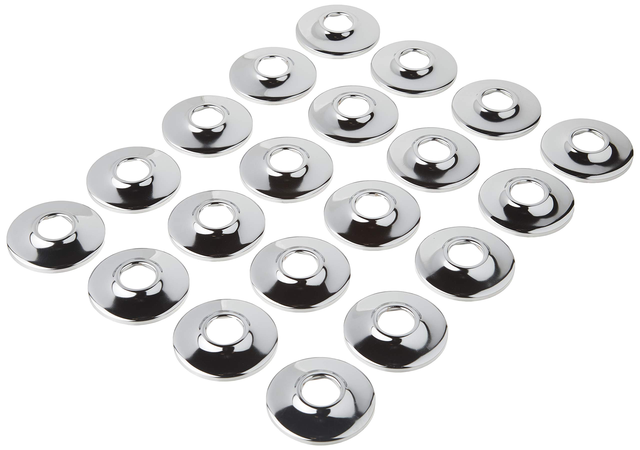 Kissler 42-4171 Shower Arm Flange - Pack of 10 - Chrome Plated Brass - Easy Installation for Bathroom & Shower Renovation - Perfect for Home, Hotel, and Commercial Use