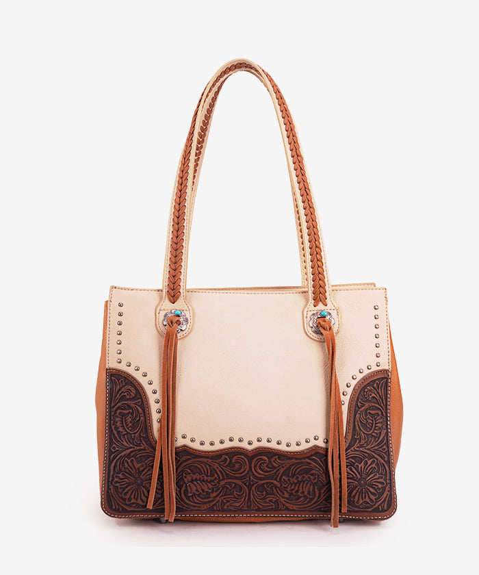 Montana West Leather Concealed Carry Tote Bag Set - Premium Gun Concealment Purse for Women | Perfect for Everyday Carry, Travel & Outdoor Activities