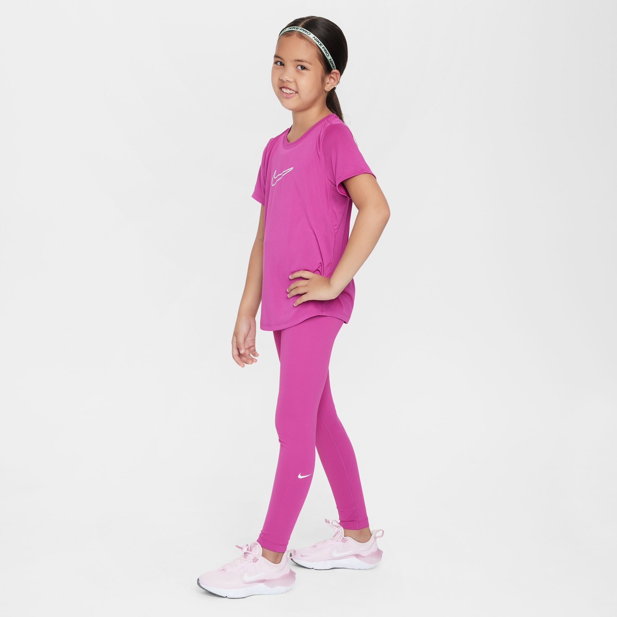 Nike Youth One High Waisted Leggings for Girls - Comfortable Workout & Yoga Pants for Running, Gym, and Everyday Wear