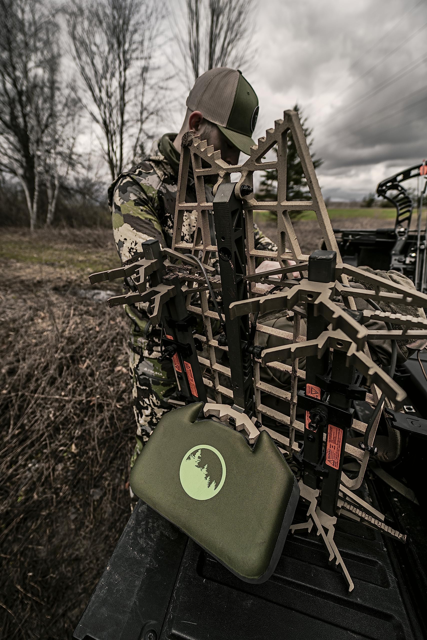 XOP J Hook Climbing Stick Carrier (2-Pack) - Tree Steps Transport System for Hunting & Climbing