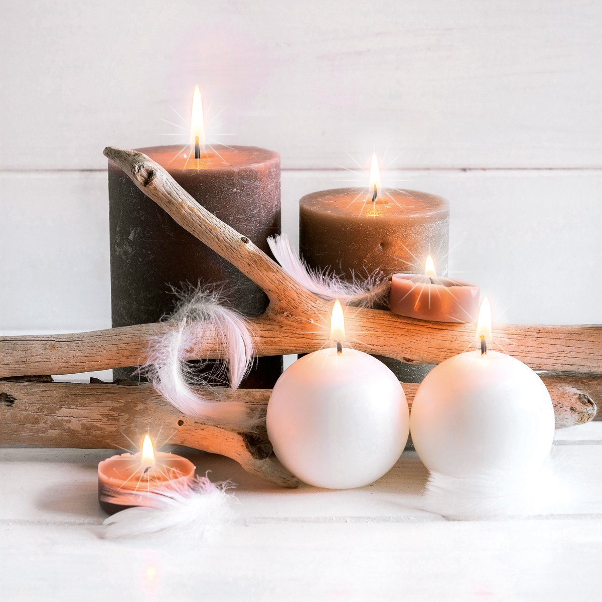 Premium Platin Art Scented Candles & LED Lights - Elegant Home Decor for Relaxation, Romantic Dinners, and Spa Nights
