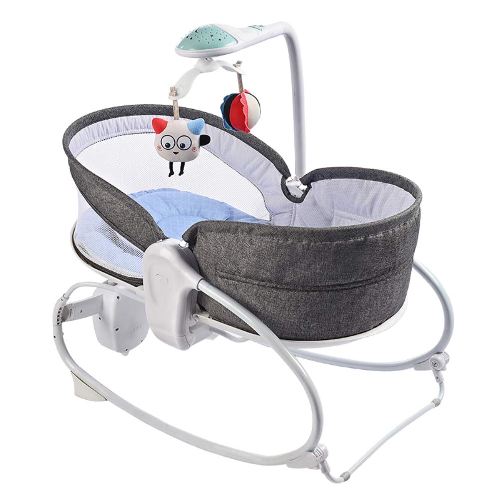 3-in-1 Baby Bouncer with Soothing Vibration & 3-Speed Adjustment - Convertible Sit to Lie Down Rocking Chair for Newborns, Infants, Boys & Girls - Perfect for Nursery, Playtime & Calming Fussy Babies
