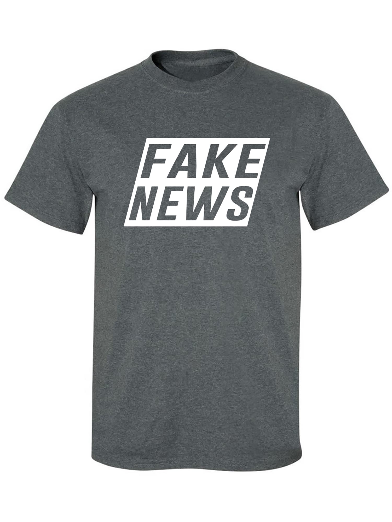 Zerogravitee Fake News Sarcastic Adult Short Sleeve T-Shirt - Funny Political Statement Tee for Parties & Social Events