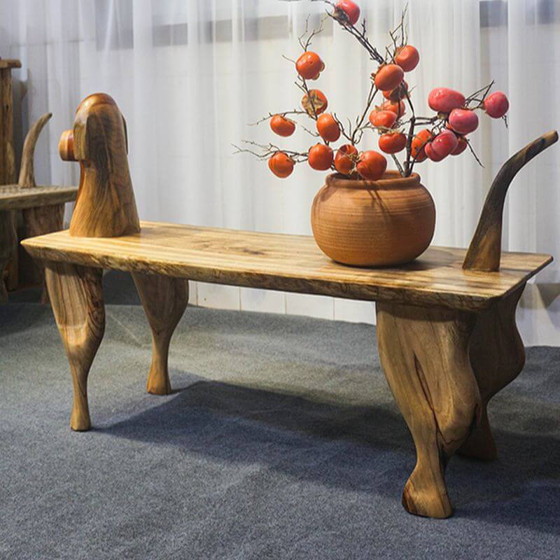 Midnight Black Minimalist Wooden Shoe Bench with Armrest - Perfect for Entryway, Hallway & Bedroom Organization