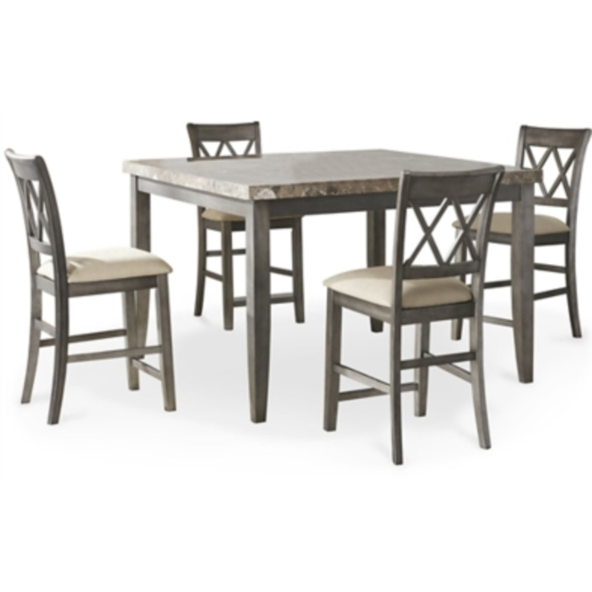 Premium Curranberry Counter Dining Set - 3-Piece Modern Bar Stool Set for Kitchen Island, Breakfast Nook & Small Space Dining - Comfortable Counter Height Stools with Back Support