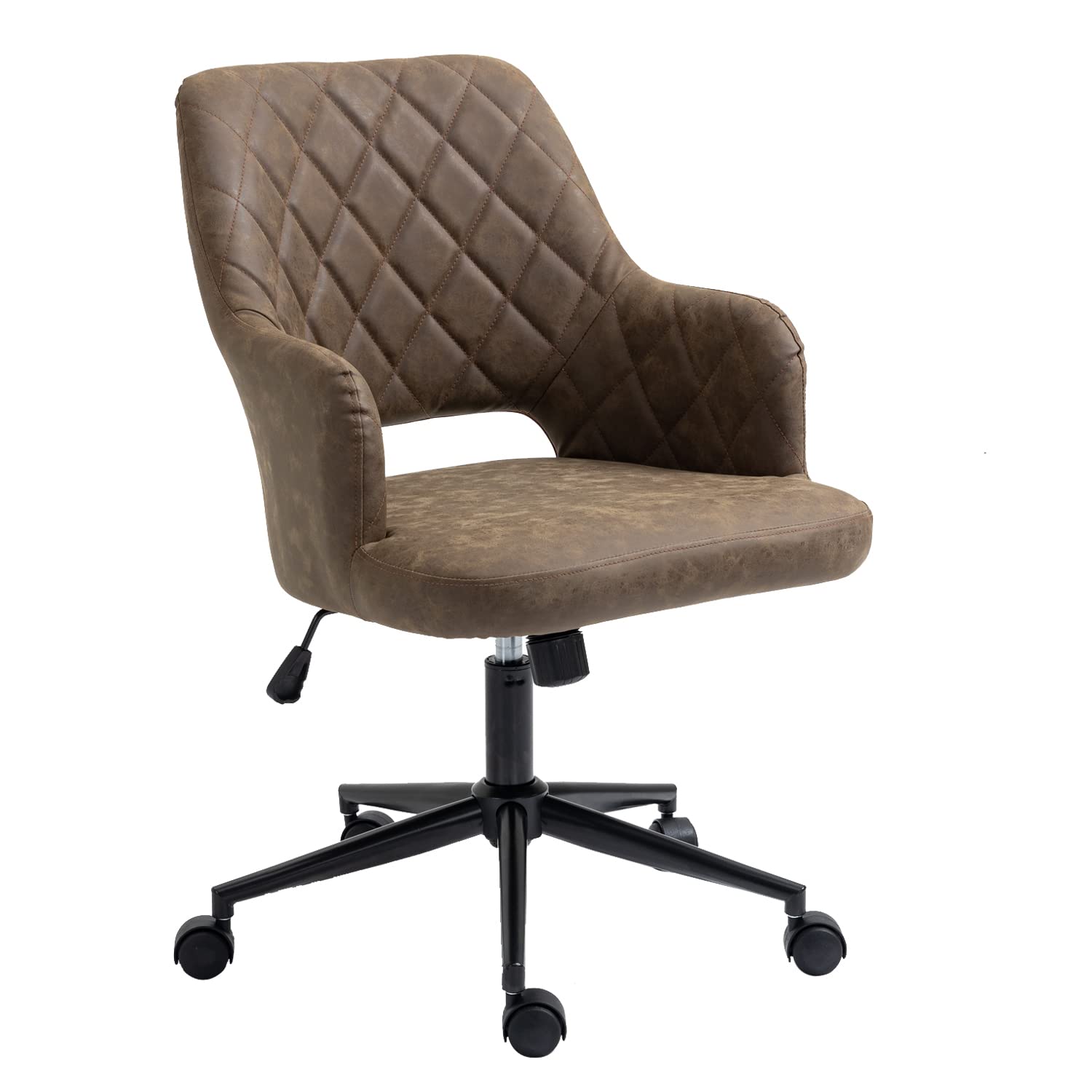 American Furniture Classics AW800 Ergonomic Office Chair - Mocha Brown - Adjustable Height & Lumbar Support for Home & Workspace Comfort