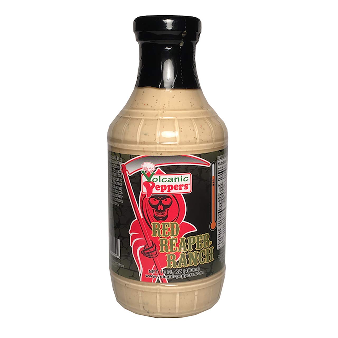 Original Spicy Red Reaper Ranch Sauce - Hot & Creamy Dressing for Wings, Salads, and Dips | Perfect for BBQ, Game Day, and Party Snacks
