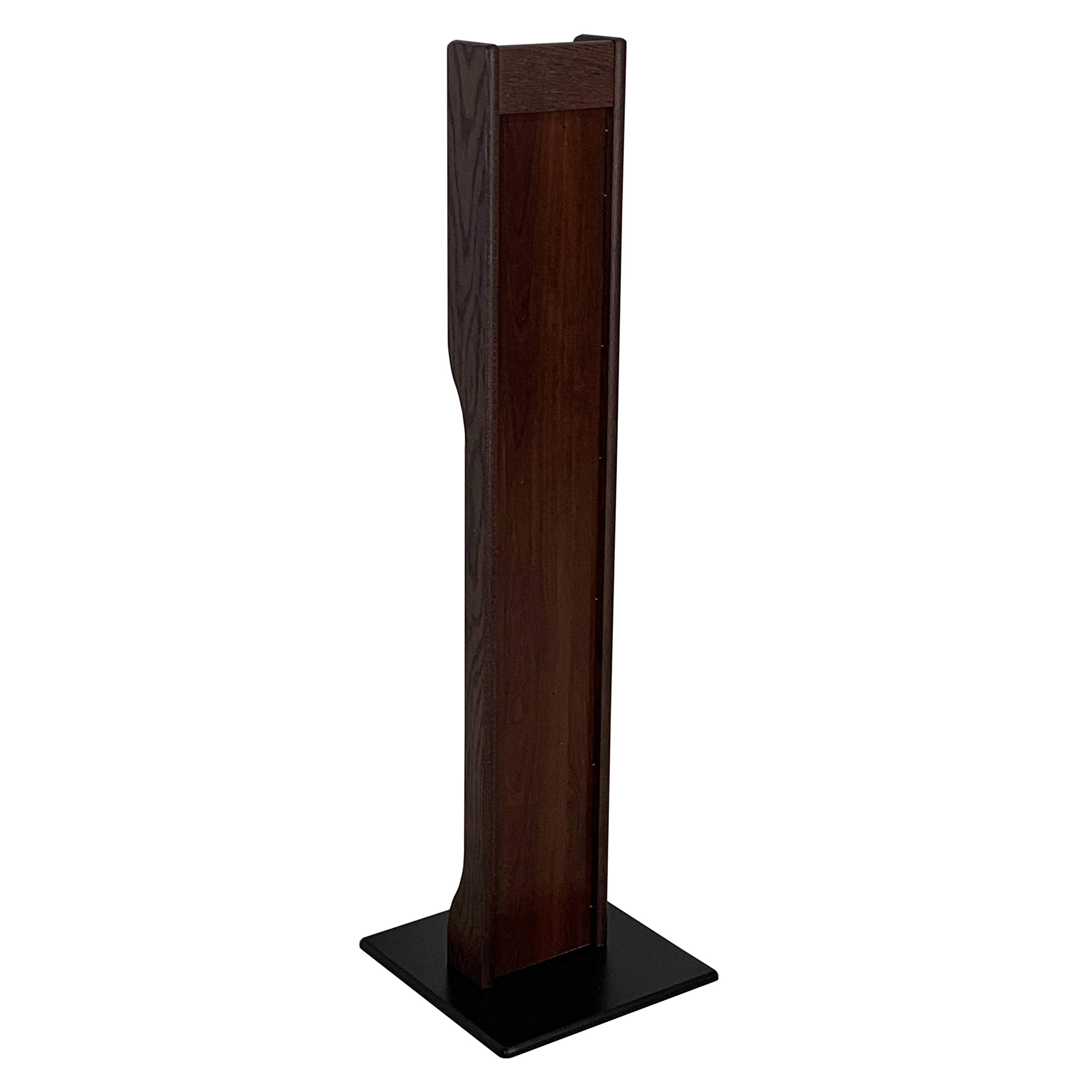 Premium Mahogany Wooden Mallet Hand Sanitizer Dispenser Floor Stand (HSS2MH) - Hygienic Touch-Free Sanitizing Solution for Homes, Offices & Public Spaces