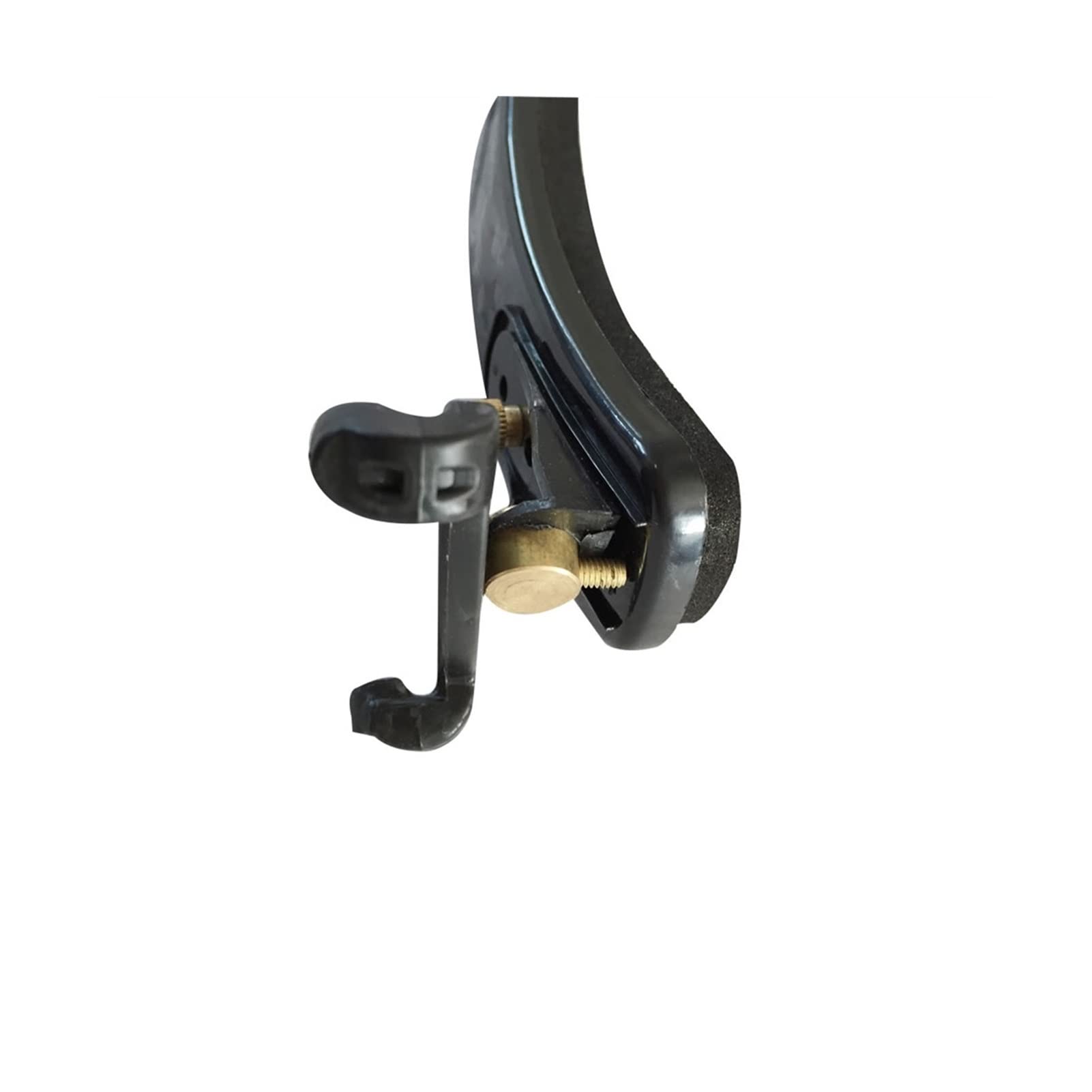 FLFL Black Plastic Adjustable Violin Shoulder Rest with EVA Padding - Comfortable 3/4 Size Violin Accessory for Students & Professionals - Perfect for Practice, Performances & Orchestra Rehearsals