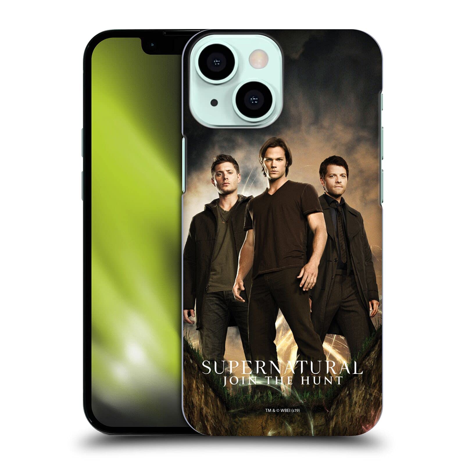 Supernatural Sam Dean Castiel iPhone 13 Mini Hard Case | Officially Licensed Head Case Designs | Durable Protection for Everyday Use & Fan Collectibles