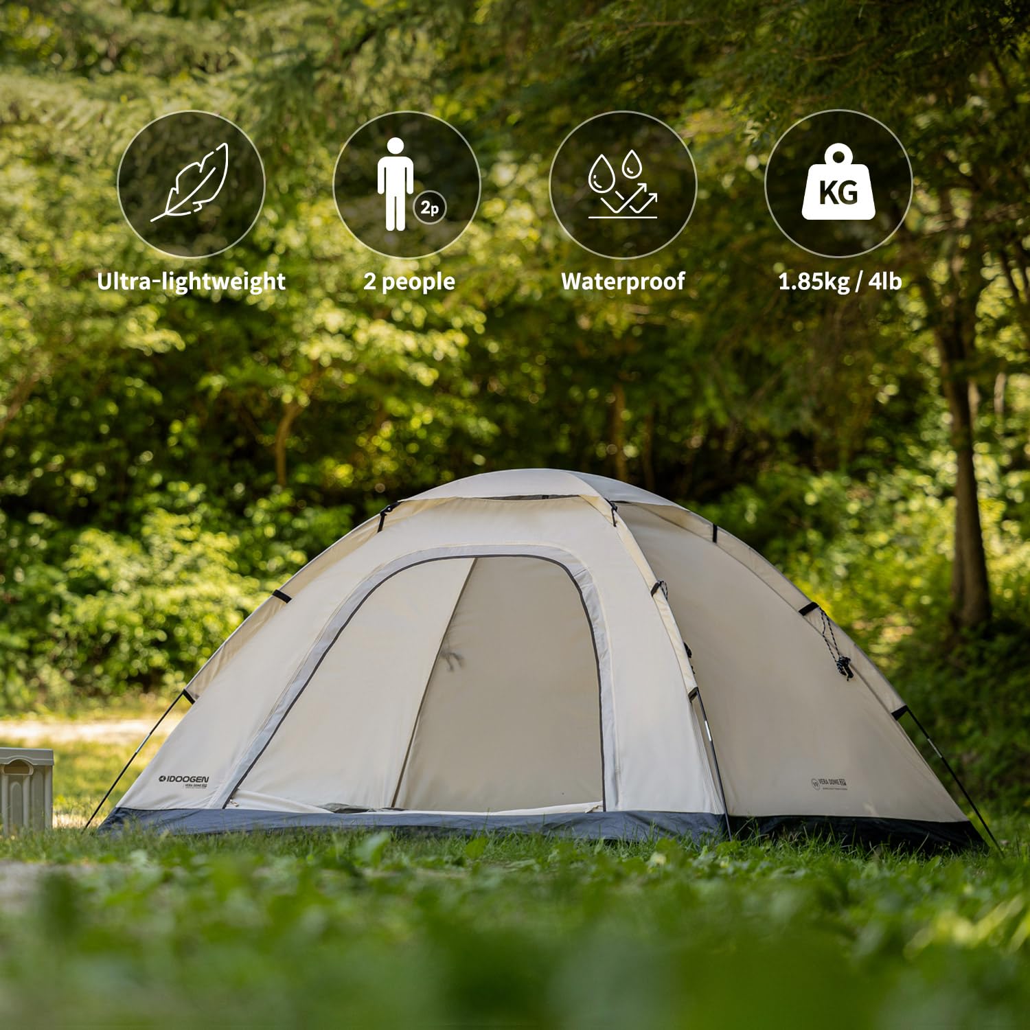 2/4/6 Person Lightweight Dome Camping Tent - Easy Setup Portable Tent for Outdoor Adventures, Hiking & Backpacking | Perfect for Family Camping, Beach Trips & Music Festivals
