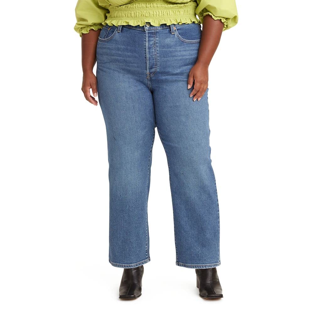 Levi's Women's Ribcage Straight Ankle Jeans - High Waist Slim Fit Denim Pants for Casual Wear & Everyday Outfits