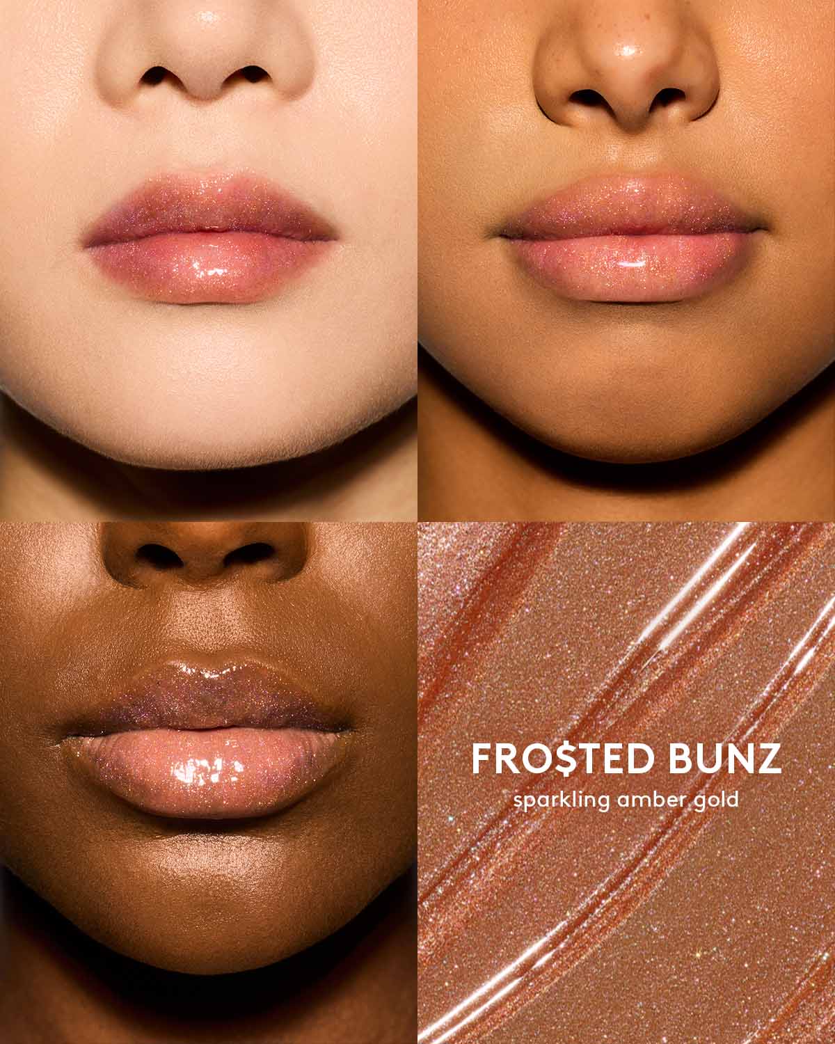 Frosted Bunz Gloss Bomb Oil - Hydrating Luminizing Lip Gloss & Shine for Day & Night Wear - Perfect for Parties, Dates & Everyday Glam