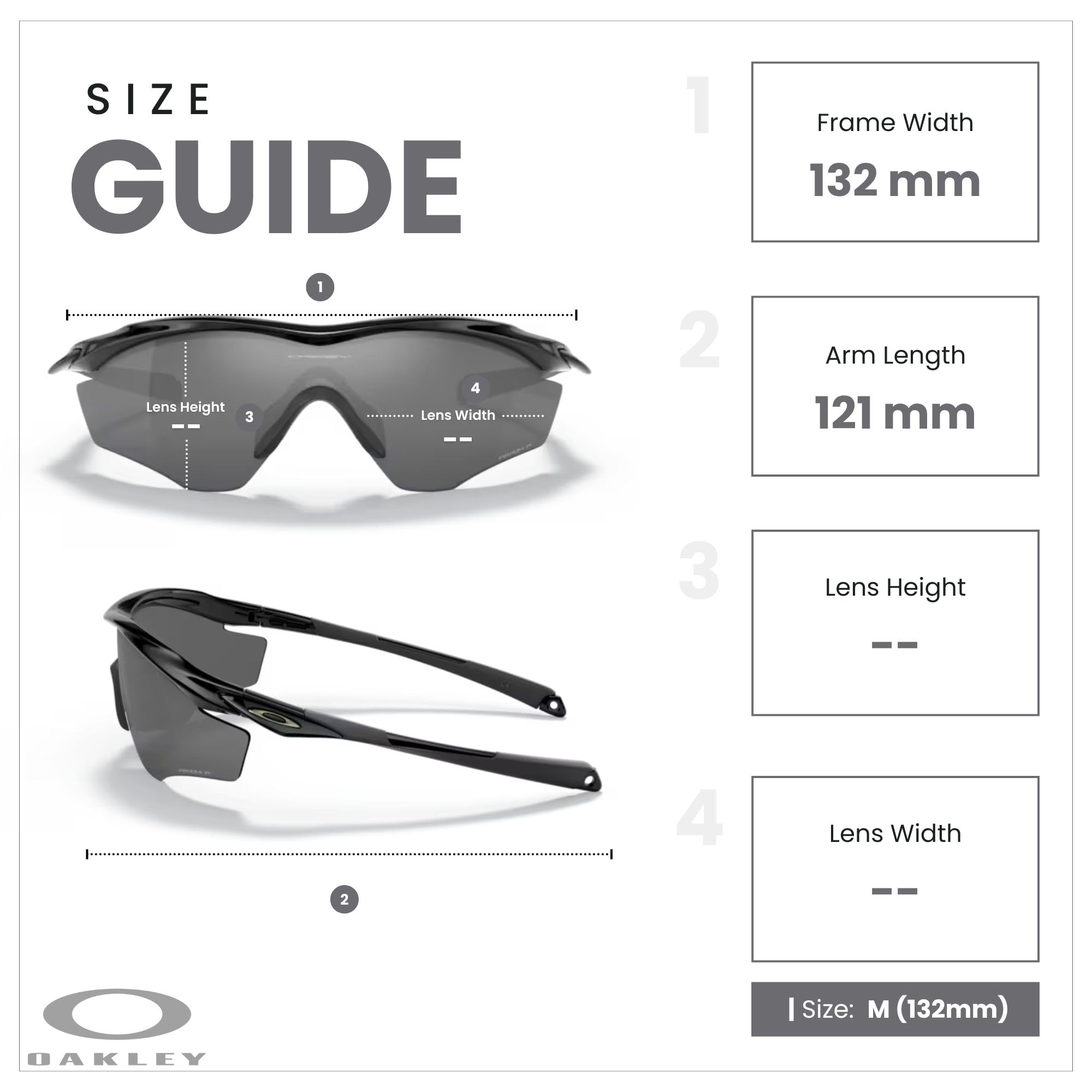 Oakley M2 Frame XL OO9343 Shield Sunglasses for Men - Polarized Sports & Driving Glasses + Free Leash & iWear Care Kit | UV Protection, Comfort Fit for Running, Cycling, Outdoor Activities