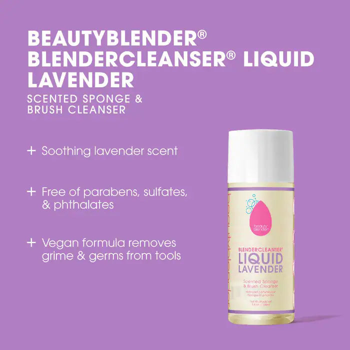 Liquid Blender Cleanser® - Professional Makeup Brush & Beautyblender Cleaner for Daily Use | Gentle Deep Cleaning Solution for Cosmetics Tools | Perfect for Home & Salon Makeup Artists