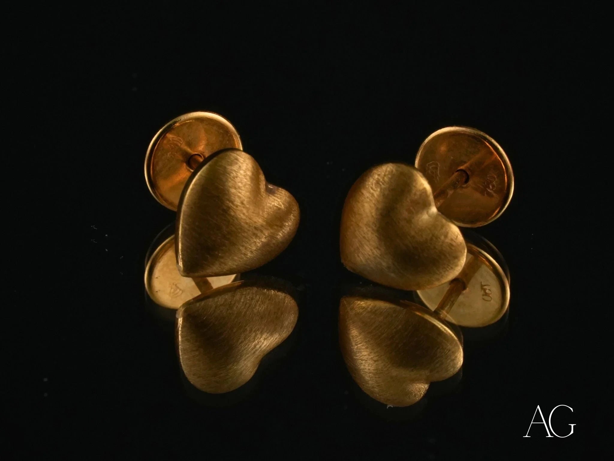 18K Gold Heart Earrings for Women - Romantic Valentine's Day Gift, Anniversary Jewelry - Perfect for Date Nights, Weddings & Special Occasions