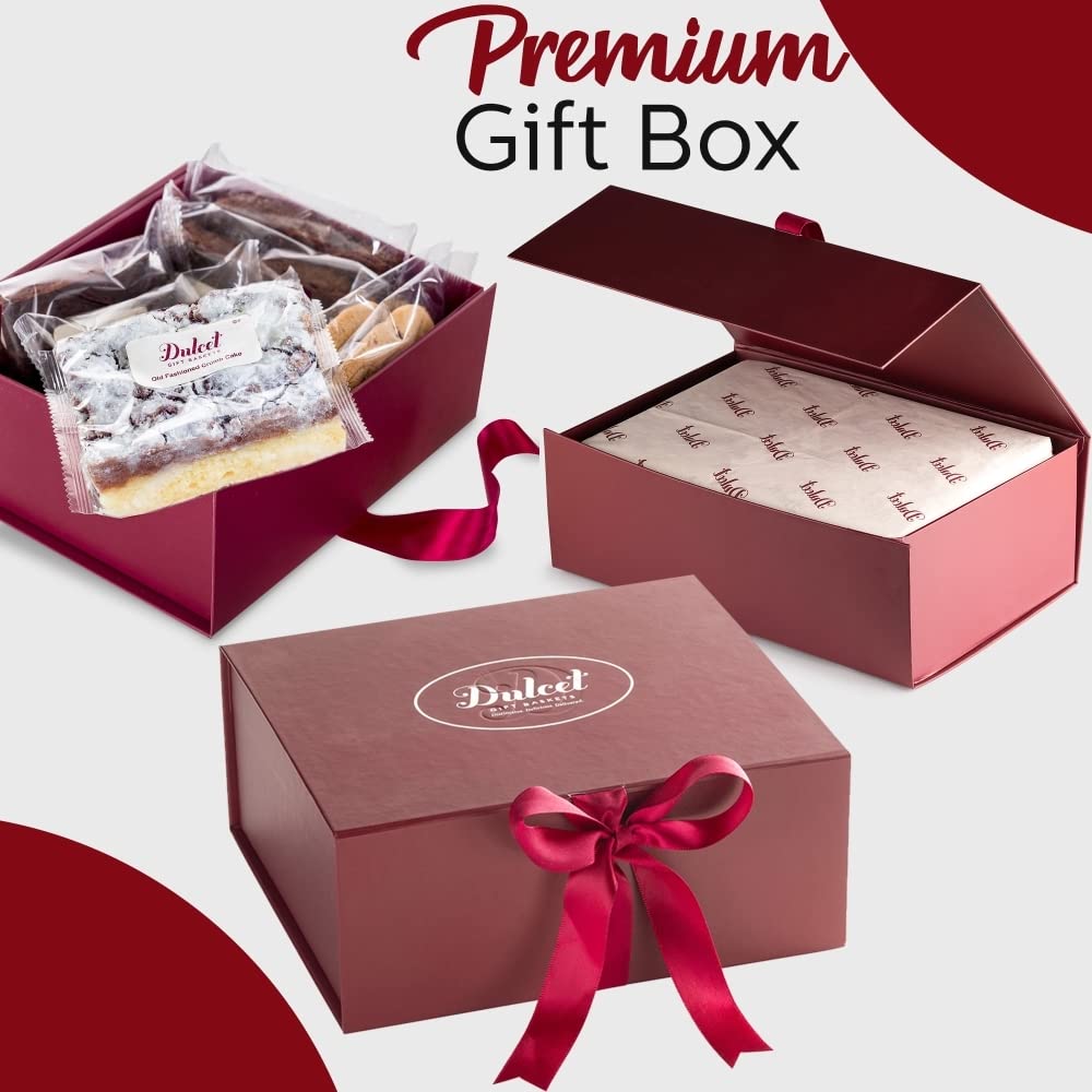Gourmet Gift Basket with Oil Reed Diffuser - Handmade Freshly Baked Treats - Assorted Brownies, Rugelach, Whoopie Pies, Crumb Cake, Scones - Perfect for Holidays, Birthdays & Corporate Gifts