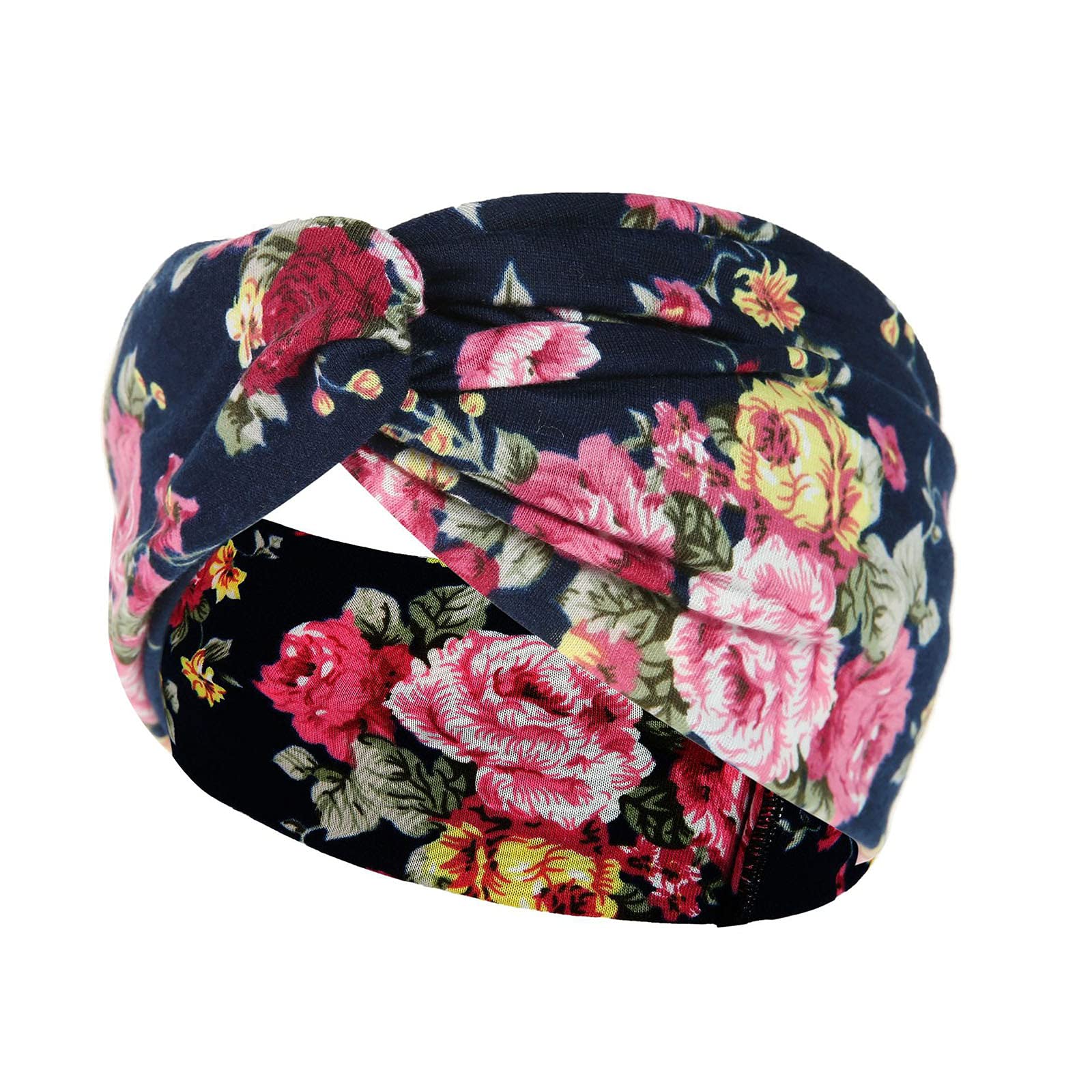 KCocoo Women's Workout Headbands - Non-Slip Yoga Headbands with Sweat-Wicking Technology, Fashion Print Elastic Hair Bands for Running, Fitness & Summer Sports Accessories - Perfect for Gym, Yoga, Jogging and Outdoor Activities