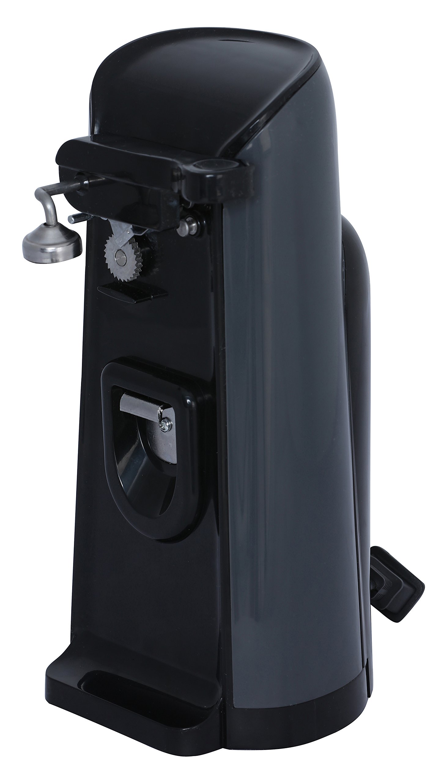 Brentwood Automatic Electric Can Opener - Hands-Free Operation, Black & Grey Design - Perfect for Kitchen, Camping, and Emergency Preparedness