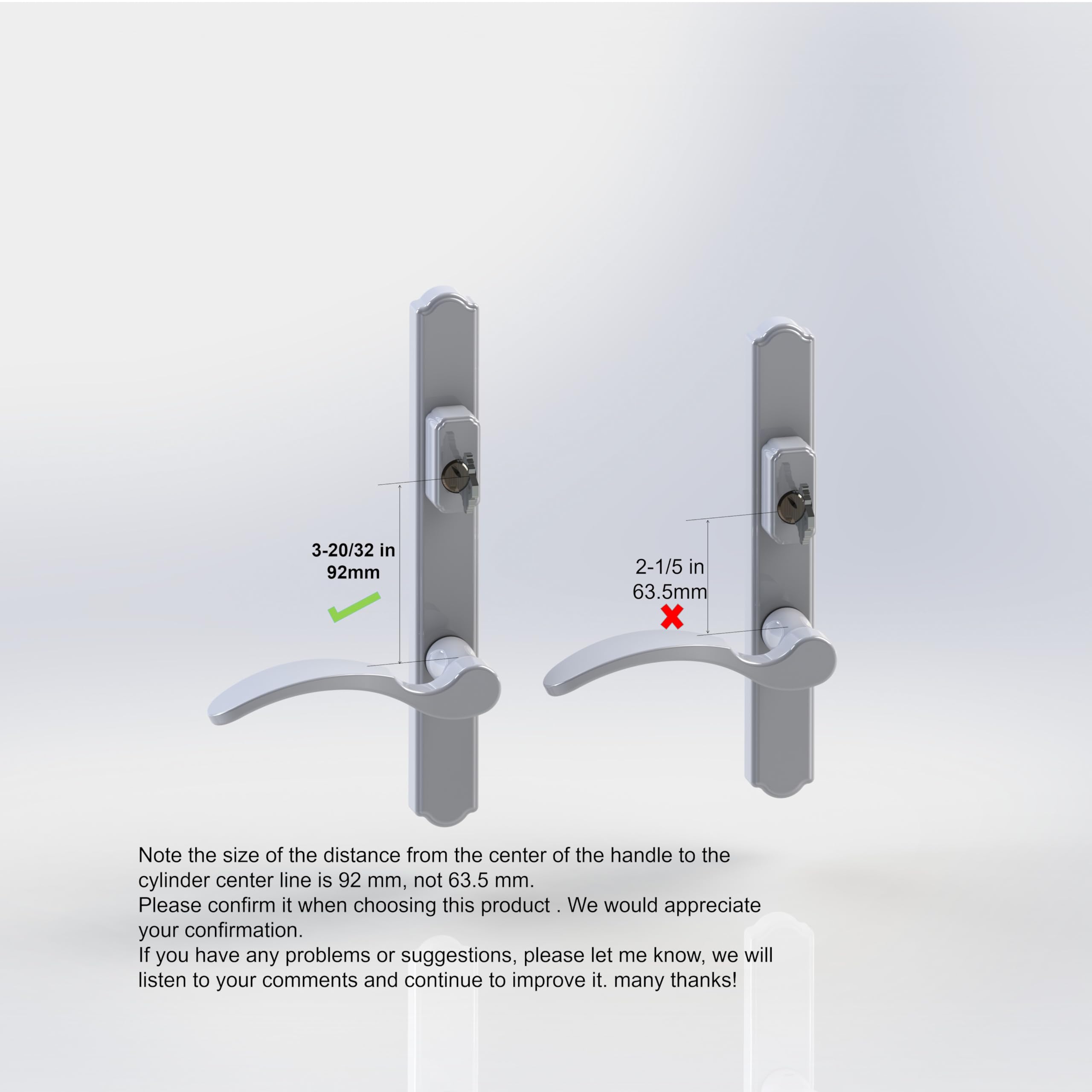 Universal Hinged Patio Door Handle System with Lever Handle & Mortise Lock Set - Left/Right Entry Door Handles (Oil Rubbed Bronze) - Perfect for Sliding Glass Doors, French Doors & Home Security
