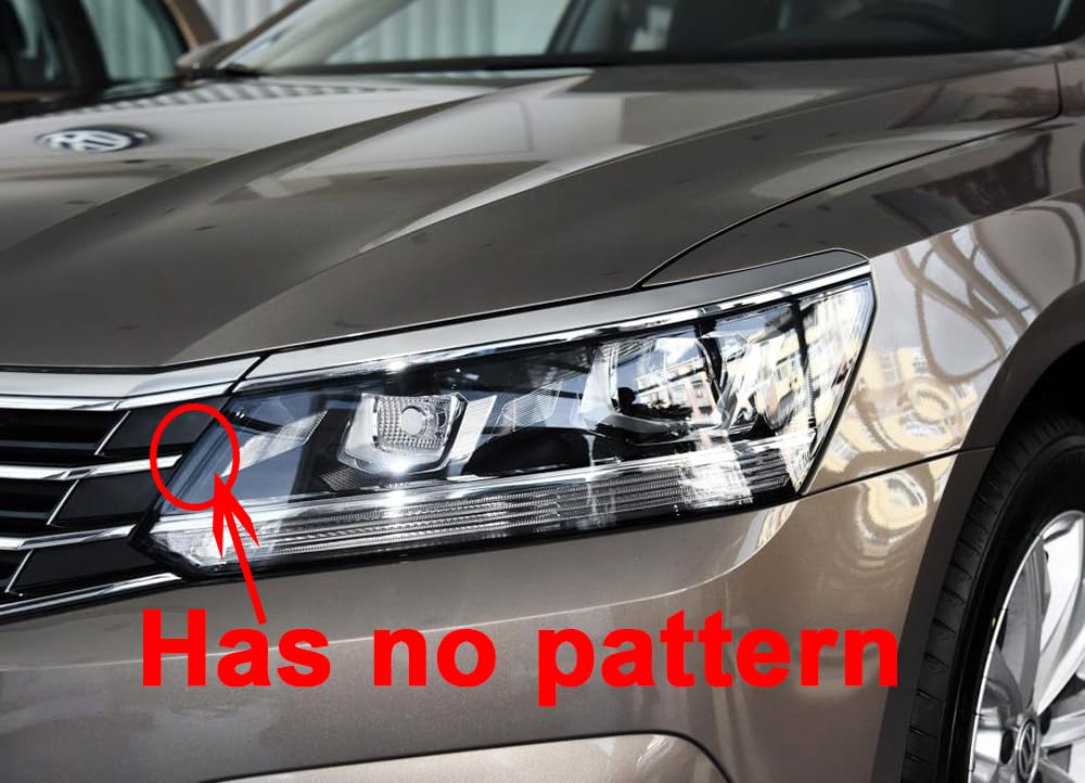 VW Passat 2016-2018 Headlight Cover Replacement - OEM Style Clear Lens Headlamp Shell (Pair) - Perfect for Night Driving & Foggy Conditions