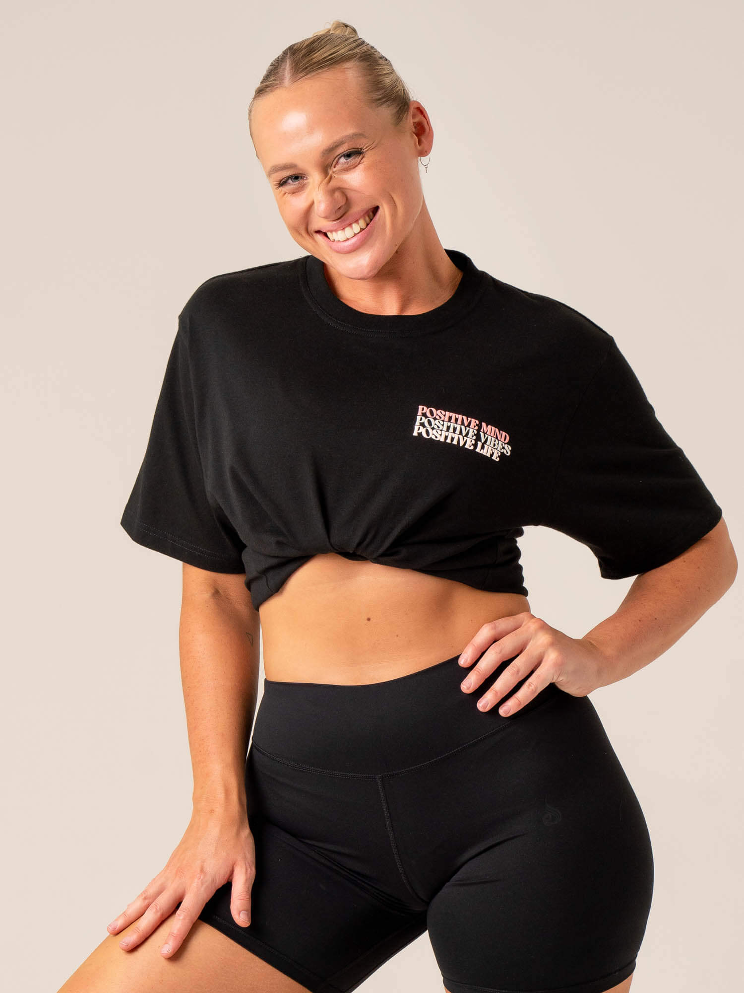 Positive Vibes T-Shirt for Men & Women | Black Cotton Graphic Tee | Casual Wear, Gym, Street Fashion, Everyday Outfit