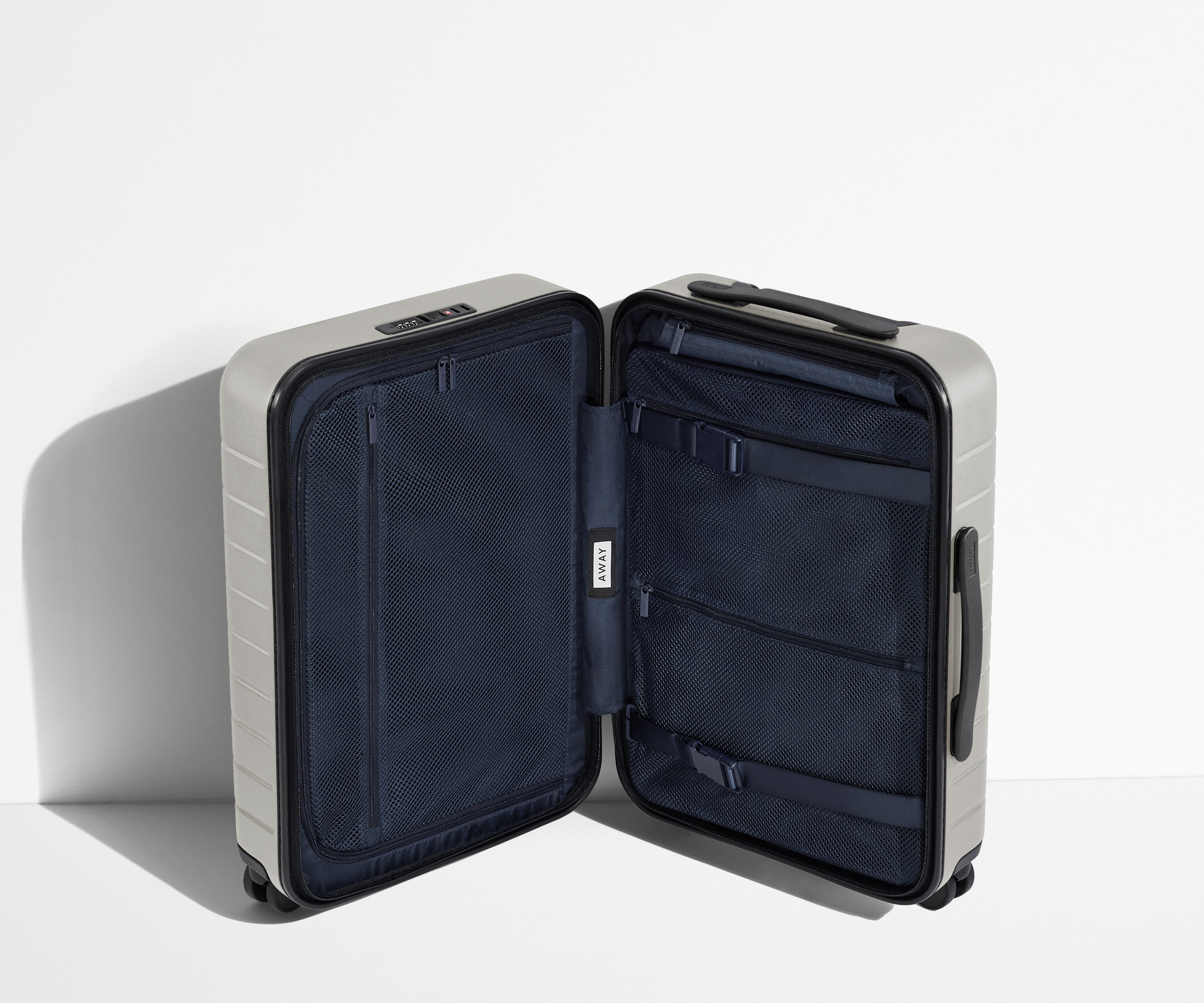 Cloud Gray Carry On Luggage - Lightweight & Durable Suitcase for Air Travel, Business Trips & Weekend Getaways
