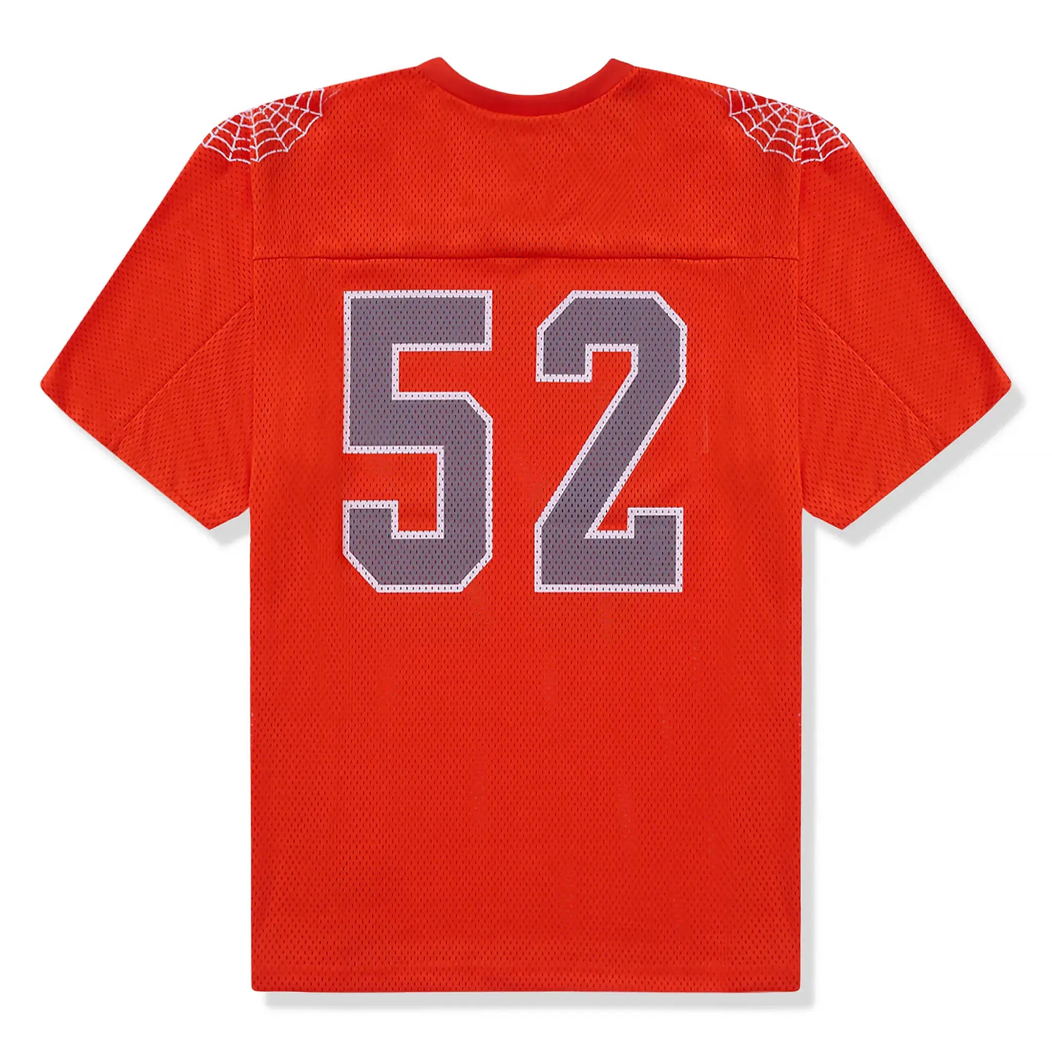 Supreme Spiderweb Orange Football Jersey - Men's Sports Jersey for Football Fans - Perfect for Game Day, Training, and Fan Events