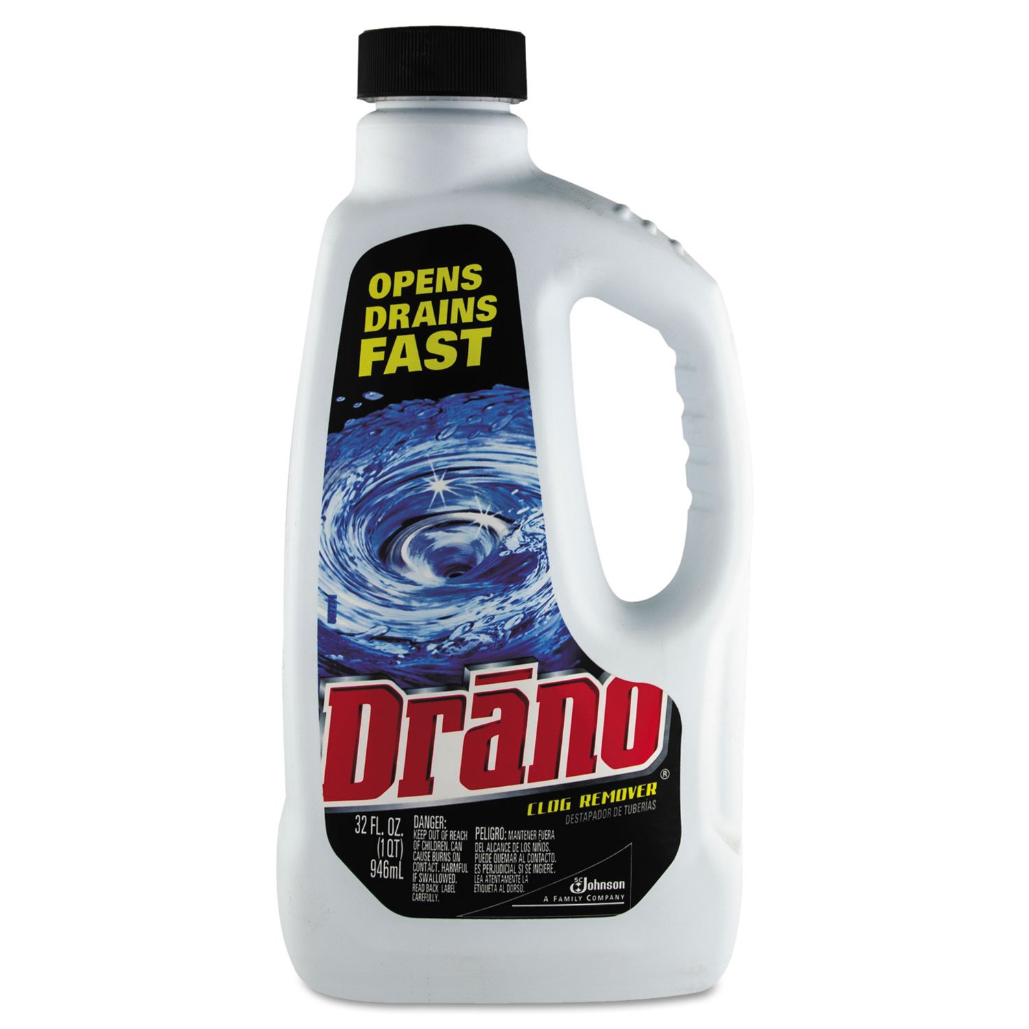 Drano Liquid Drain Cleaner - Fast Clog Remover for Kitchen Sink, Shower & Bathtub - Safe for Pipes - Professional Strength Drain Opener for Hair, Grease & Soap Scum