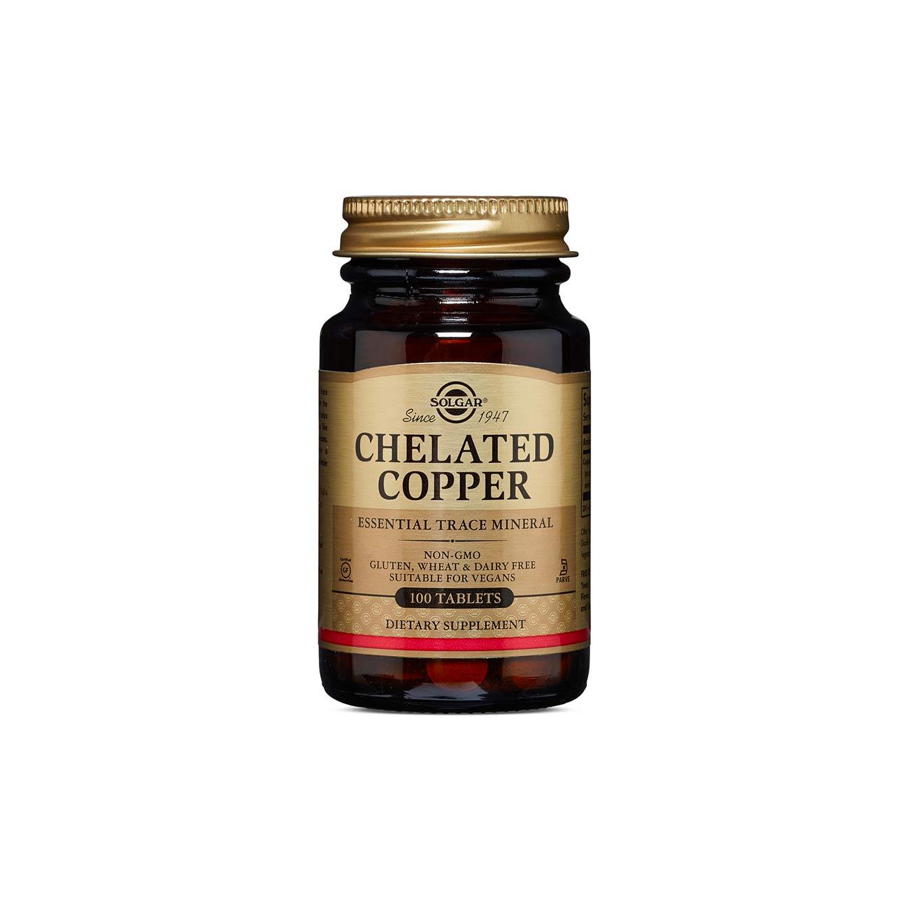 Solgar Chelated Copper Supplement - 100% Pure & Bioavailable for Optimal Absorption - Supports Immune Health & Energy Production - Ideal for Daily Wellness & Active Lifestyles