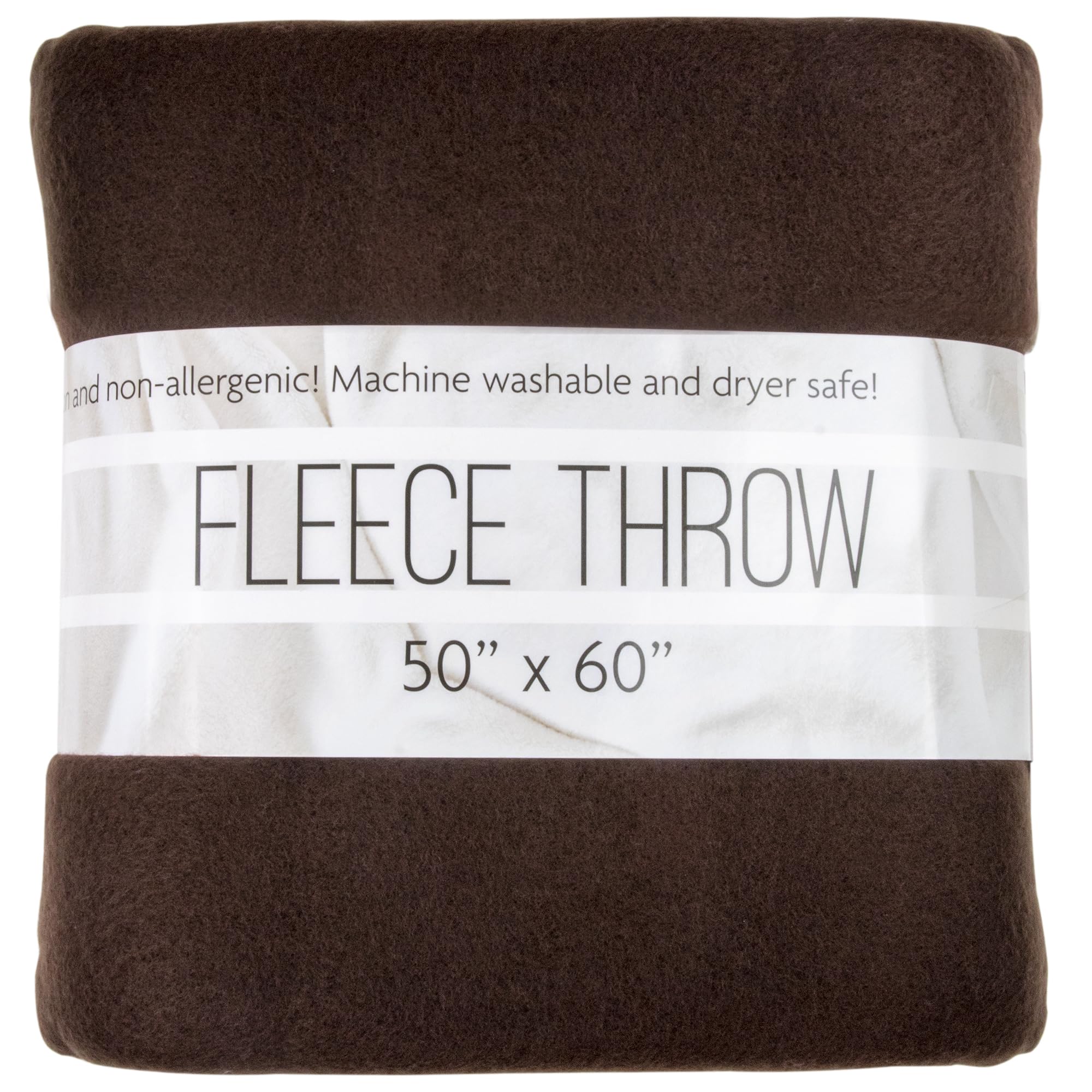 50x60 Ultra Soft Hypoallergenic Fleece Throw Blanket - Cozy Plush Blanket for Living Room, Couch, Chair & Bed - Perfect for Movie Nights, Camping & Winter Warmth