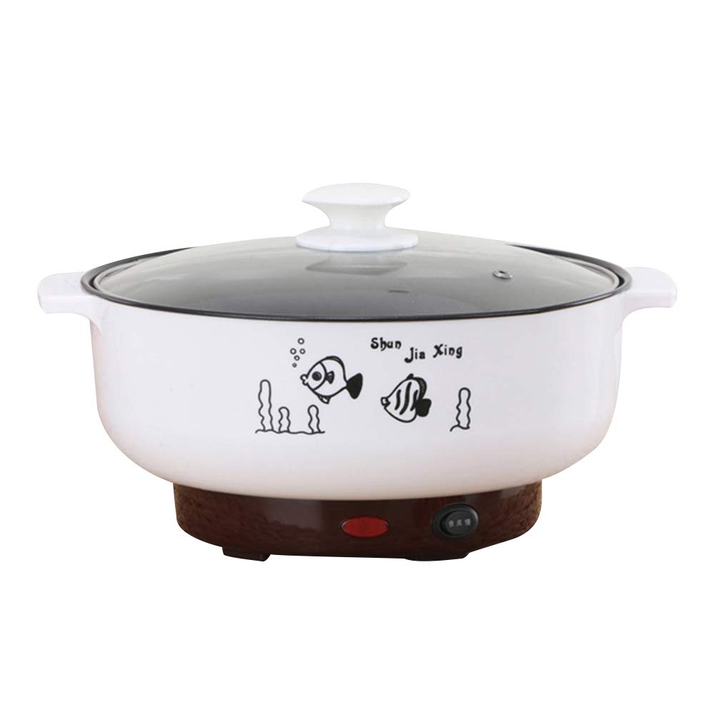 Non-Stick Electric Skillet - Multi-Function Electric Hot Pot with Double Handles, Stainless Steel Electric Cooker for Home Cooking, Boiling, Steaming & Frying | Perfect for Family Meals, Parties & Dorm Use