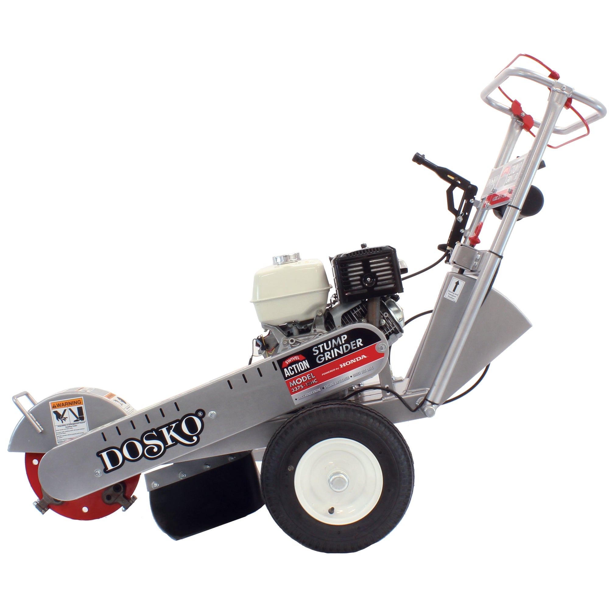 Dosko 337S 13HC Stump Grinder with Swivel & Honda GX390 Engine - 13 HP Gas Powered, 14 x 3/8 Cutter, Direct Drive - Perfect for Tree Removal, Landscaping & Yard Maintenance