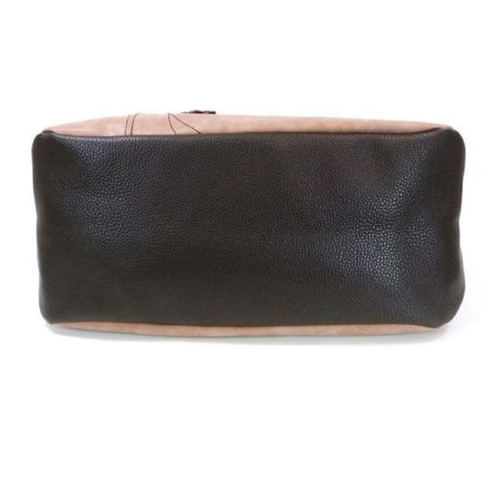 Chala Handbag - Large Bowling Zip Tote Bag for Women, Vegan Leather in Dusty Rose Pink & Gray Elephant Print - Perfect for Work, Travel & Everyday Use