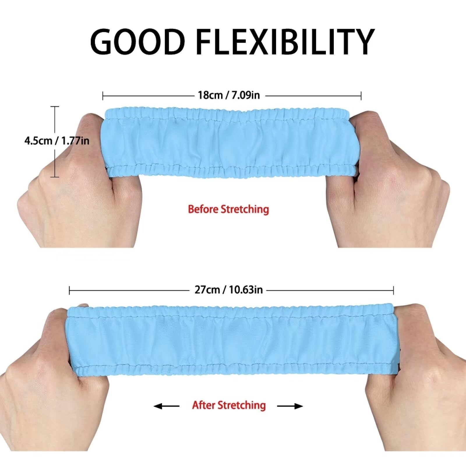 Blue Elastic Auto Rearview Mirror Cover Protector - Universal Fit for Cars, SUVs, Vans & Sedans | Decorative Car Accessories | Perfect Holiday Gift & Driving Safety Essential