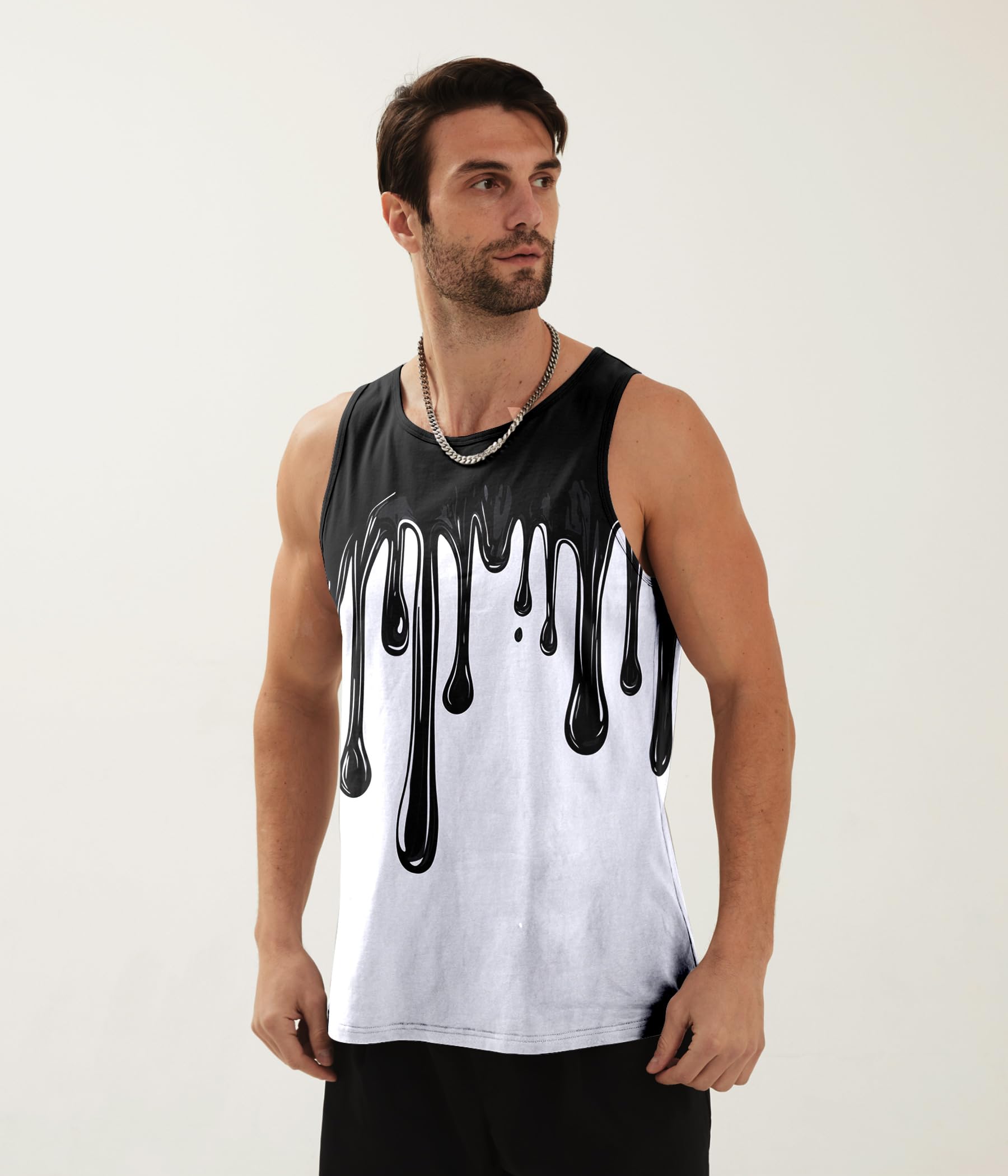 Funny Graphic Men's Tank Tops - Breathable Sleeveless Summer Shirts for Gym, Beach & Casual Wear | Trendy Graphic Tees for Men