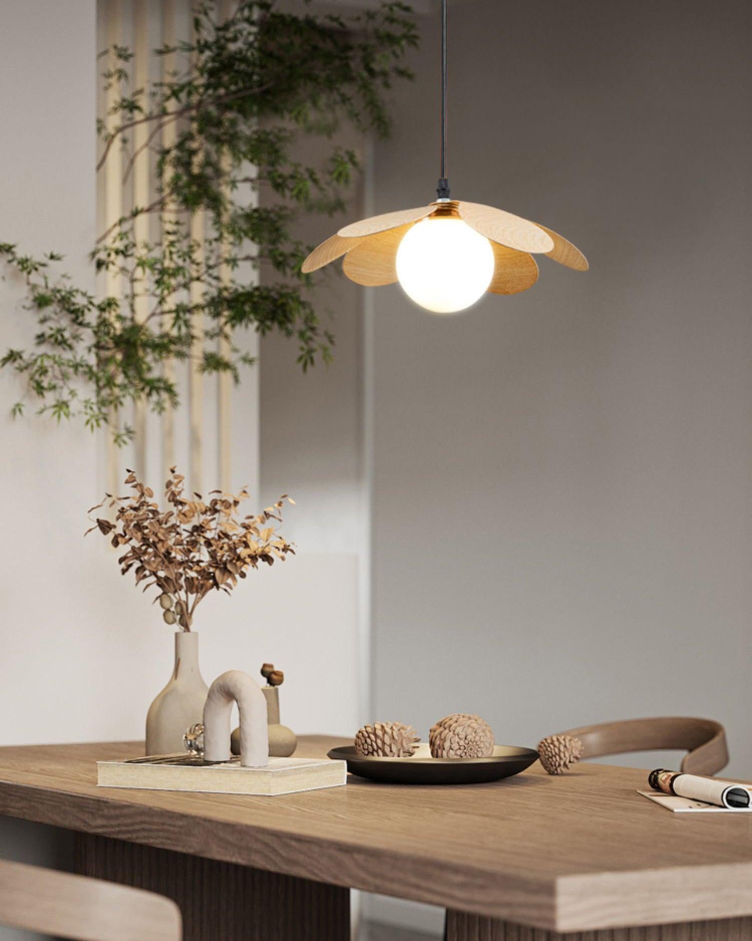 Fleur Petals Pendant Lamp - Elegant Floral Chandelier for Dining Room, Bedroom & Living Room Decor | Modern Ceiling Light Fixture with Petal Design | Perfect for Home, Cafe and Wedding Decoration