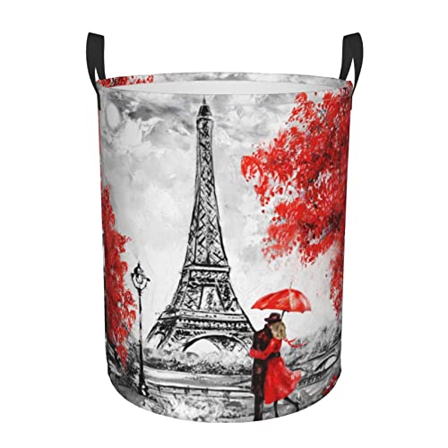 Red Eiffel Tower Lovers