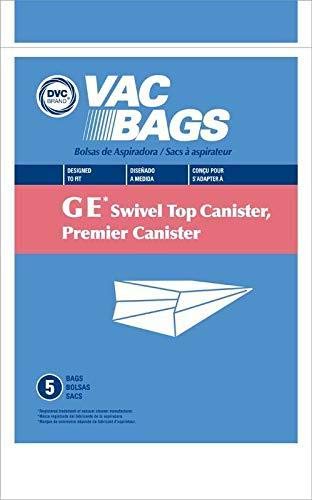 DVC GE Swivel Top Canister Vacuum Cleaner Bags - 70 Pack | Premium Made in USA Replacement Bags for GE Canister Vacuums | Ideal for Home Cleaning, Pet Hair & Allergen Removal