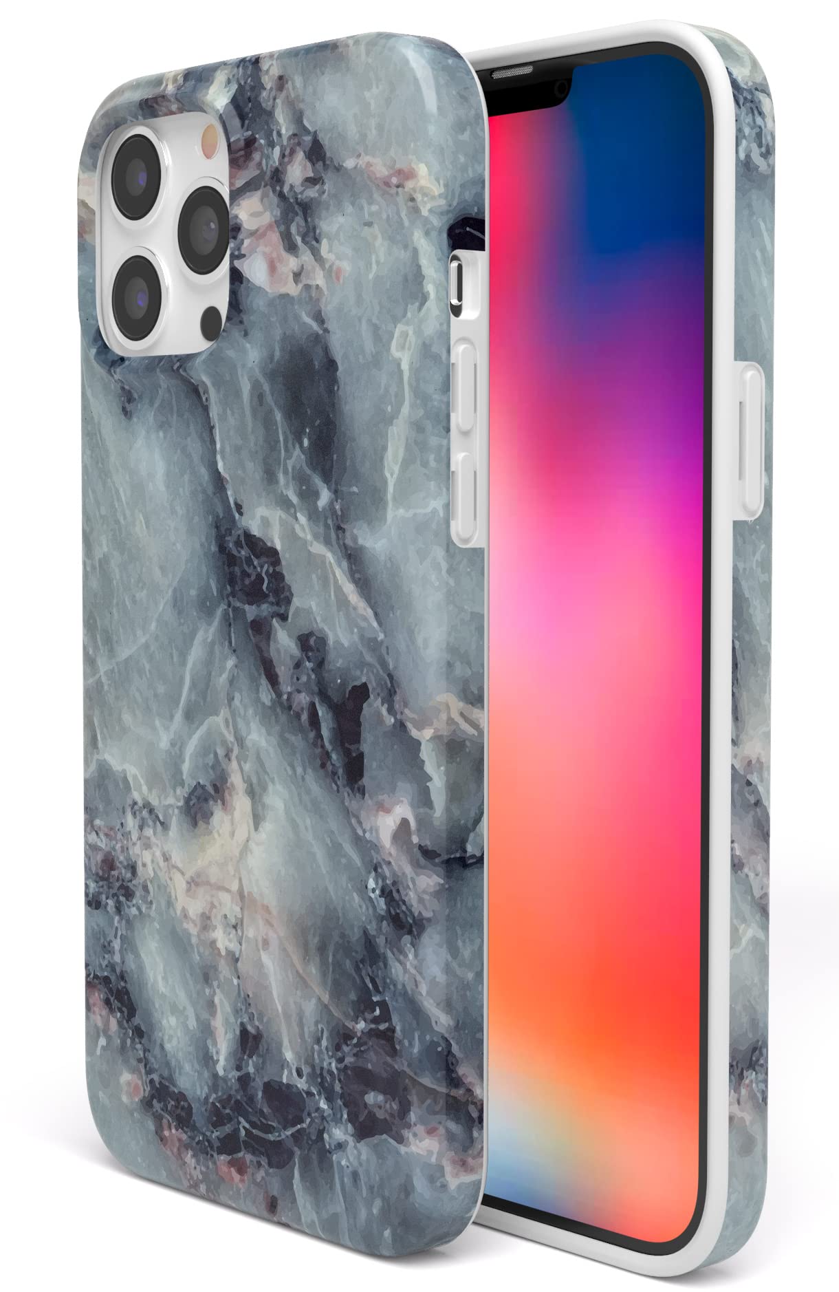 Casely iPhone 13 Pro Max Case with MagSafe - Shockproof Protective Cover, Blue Marble Design | Slim Fit & Wireless Charging Compatible | Perfect for Everyday Use, Travel & Outdoor Activities
