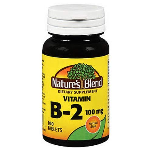 Nature's Blend Vitamin B2 100mg - 100 Tablets (Pack of 4) | Supports Energy Metabolism & Healthy Skin | Perfect for Daily Wellness & Active Lifestyle