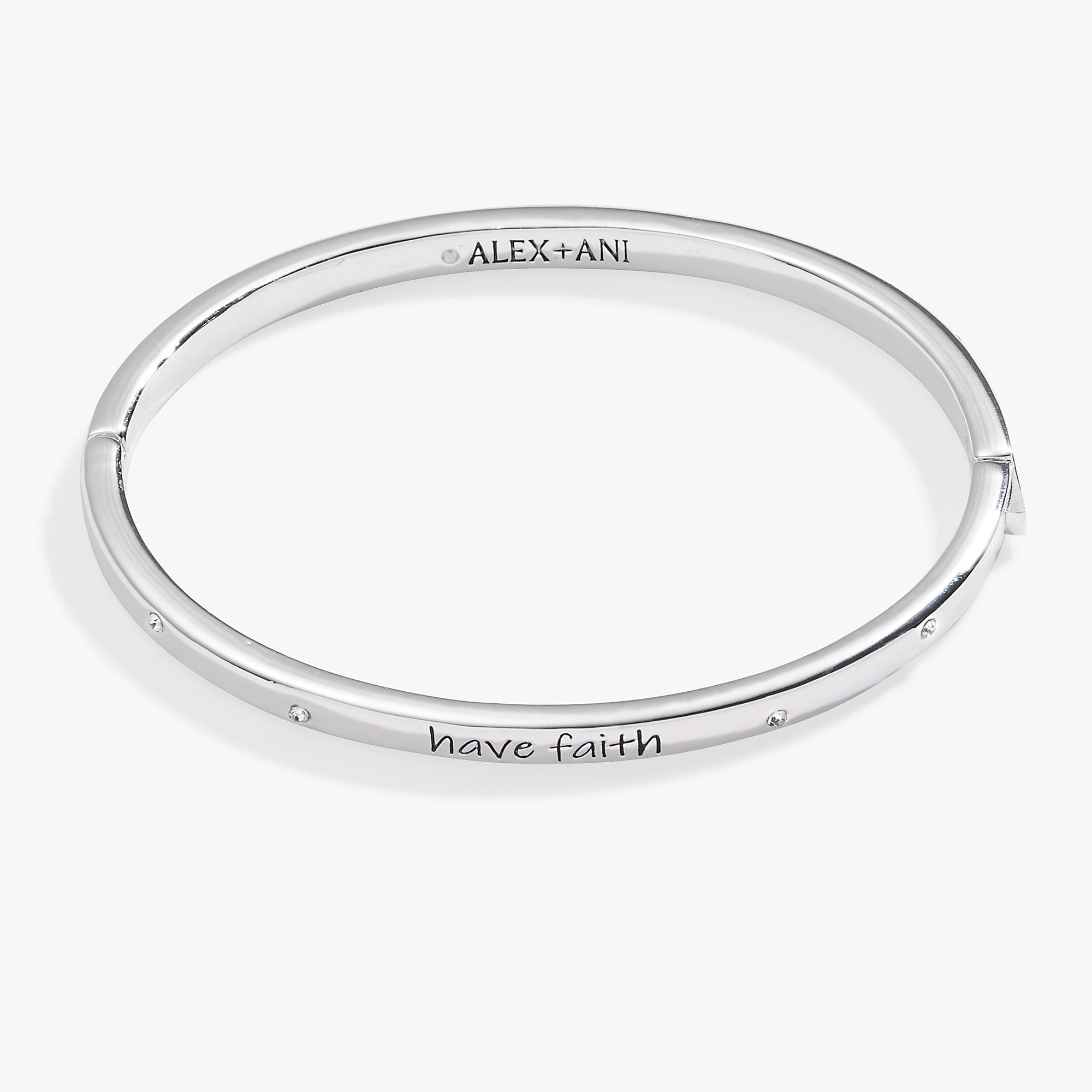 Have Faith Mantra Bangle - Inspirational Spiritual Bracelet for Women | Yoga, Meditation & Daily Motivation Jewelry