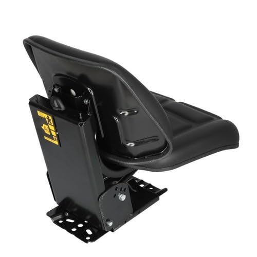 Universal Black Vinyl Trapezoid Back Seat Assembly for Massey Ferguson Tractors 30, 30E, 40, 40E, 50, 50E, 240, 360, 375, 390, 398, 399 - Replacement Part #1694519M91 - Perfect for Farm Equipment & Agricultural Machinery Seats & Cushions