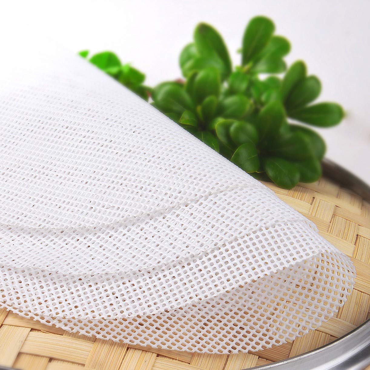 Non-Stick Silicone Steamer Mat for Dumplings, Bao Buns & Dim Sum - 20PCS Reusable Steaming Pads (35cm/13.7inch) - Perfect for Home Kitchen, Restaurants & Asian Cooking
