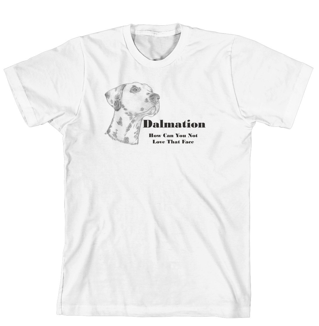 Cahoon's Closet Dalmatian Dog Lover T-Shirt - Cute Puppy Face Graphic Tee for Casual Wear & Dog Lovers