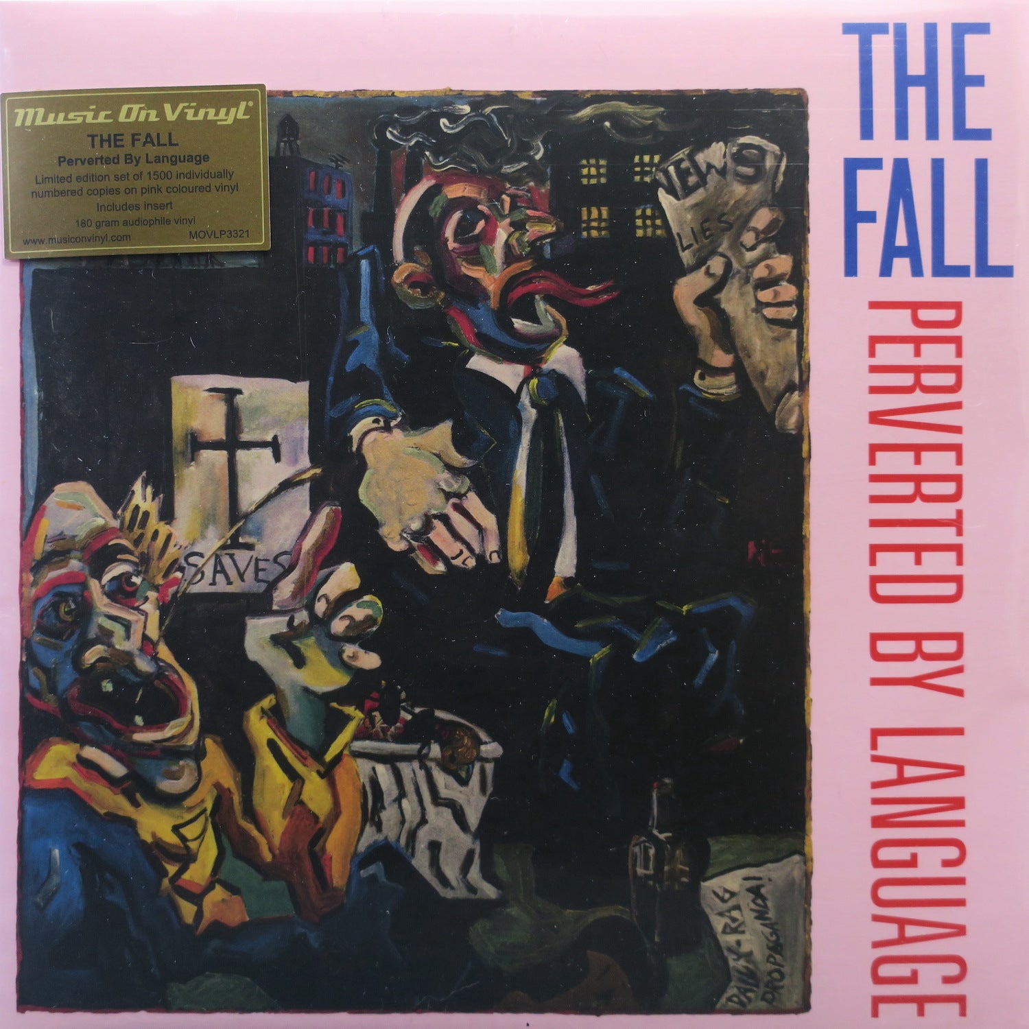 FALL 'Perverted By Language' 180g Pink Vinyl LP Record - Limited Edition Punk Rock Music for Collectors & Home Listening