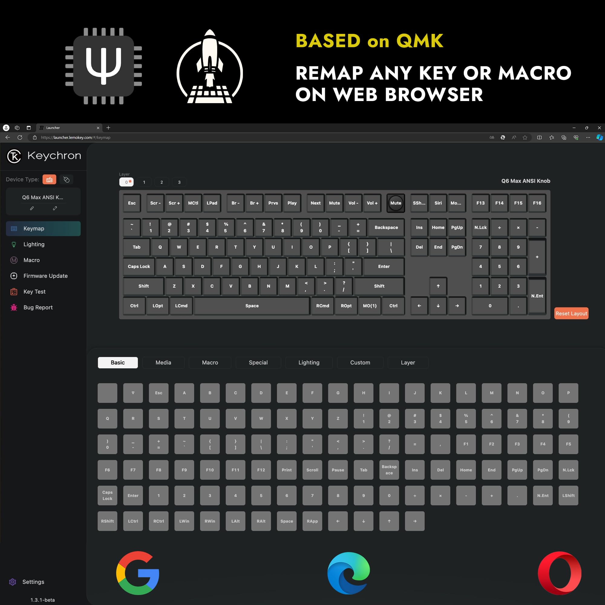 Keychron Q6 Max Full Size Custom Mechanical Keyboard - QMK/VIA Programmable, Wireless Bluetooth/2.4GHz/USB-C, RGB Backlit, Hot-Swappable Gateron Brown Switches for Mac/Windows/Linux (White) - Perfect for Office Work, Gaming & Programming
