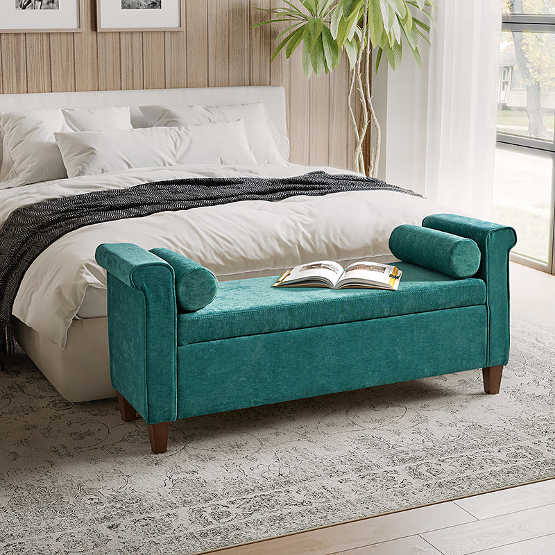 Gabino Traditional Style Storage Bench - Multipurpose Entryway, Living Room, Bedroom Seat with Storage - Perfect for Home Decor & Organization