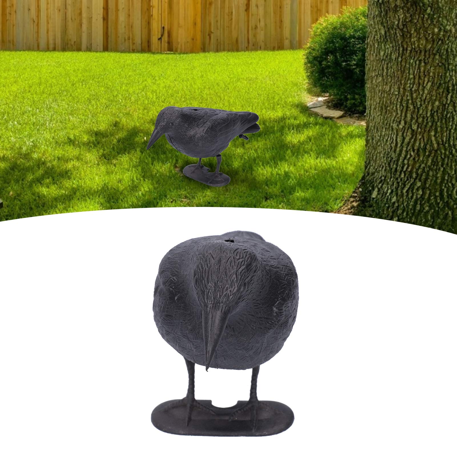 Realistic Plastic Scarecrow Bird Repellent - Hanging or Standing Decoy for Gardens, Farms, Yards & Markets | Outdoor Pest Control Solution