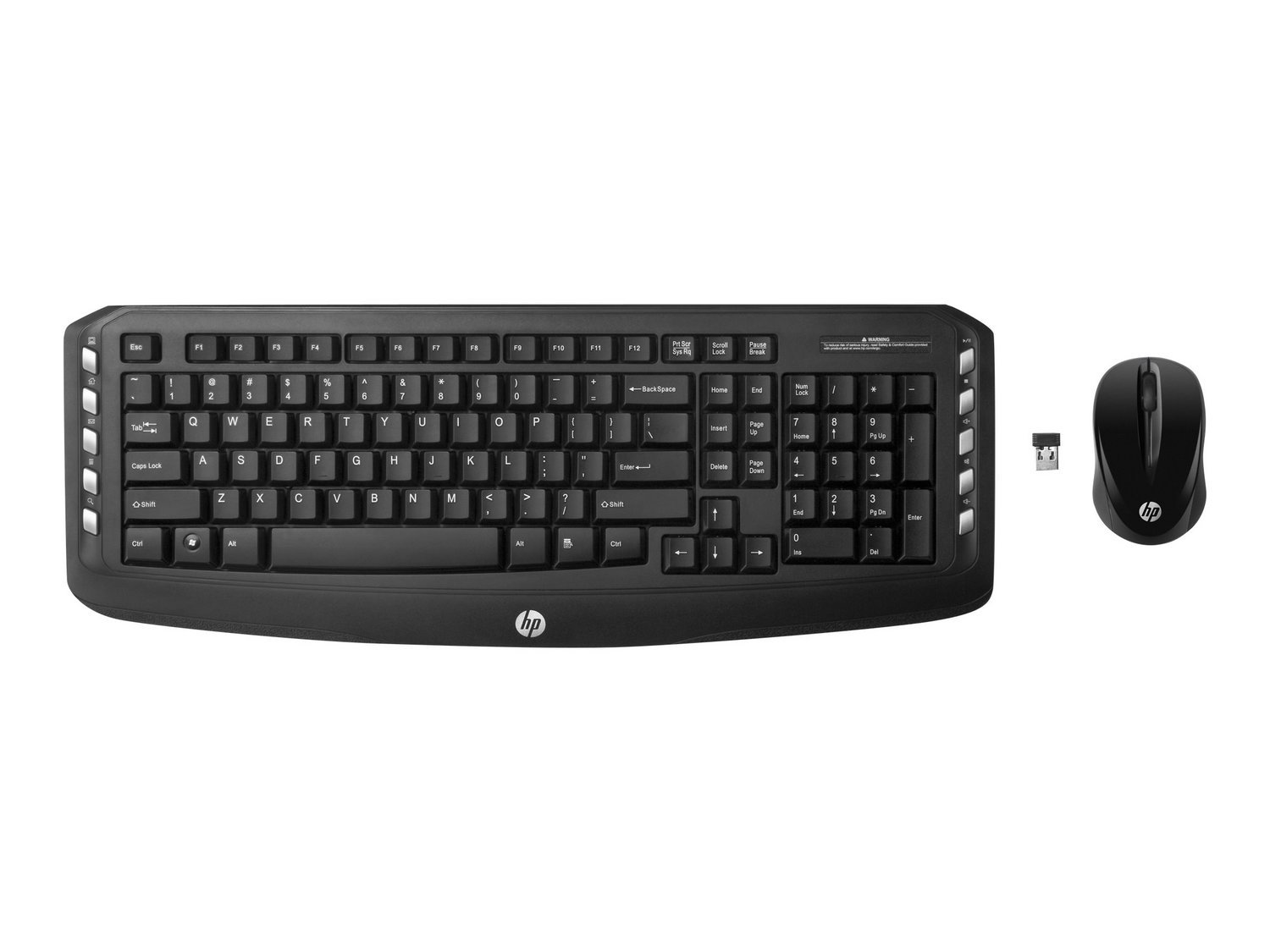 HP Wireless Desktop Keyboard - Swiss Layout, Ergonomic Design for Comfortable Typing - Perfect for Home, Office, and Gaming Use